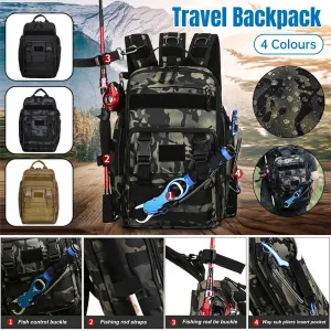 Fishing Tackle Backpack Storage Bag Shoulder Fishing Gear Bags Outdoor Backpack