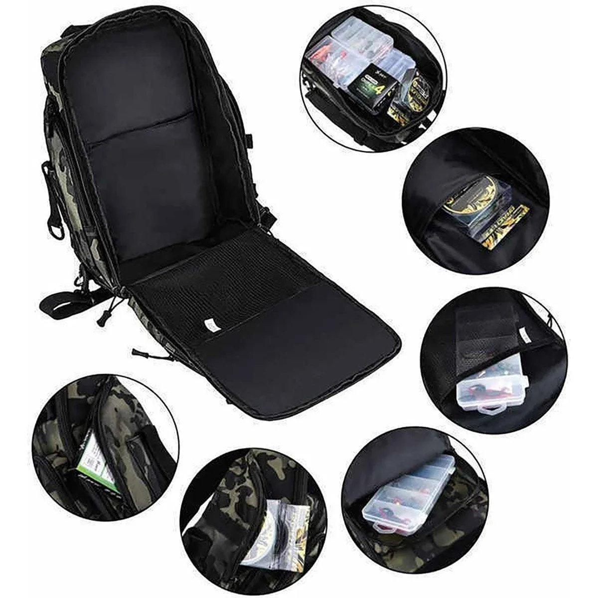 Fishing Tackle Backpack Storage Bag Shoulder Fishing Gear Bags Outdoor Backpack