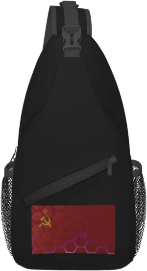 Flag Of The Soviet Union Crossbody Bags For Women Men Chest Backpack Gym Shoulder Bag Travel Outdoor Sports Casual Crossbody Bags