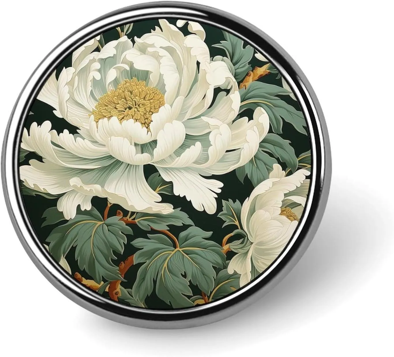 Floral Bright Cheery Pins Sets Oriental Chinese Asian Style Badge Pin Lapel Pin Chinese Style Custom Buttons Elegant Asian Chinese Pins For Women Backpacks Clothing Bags