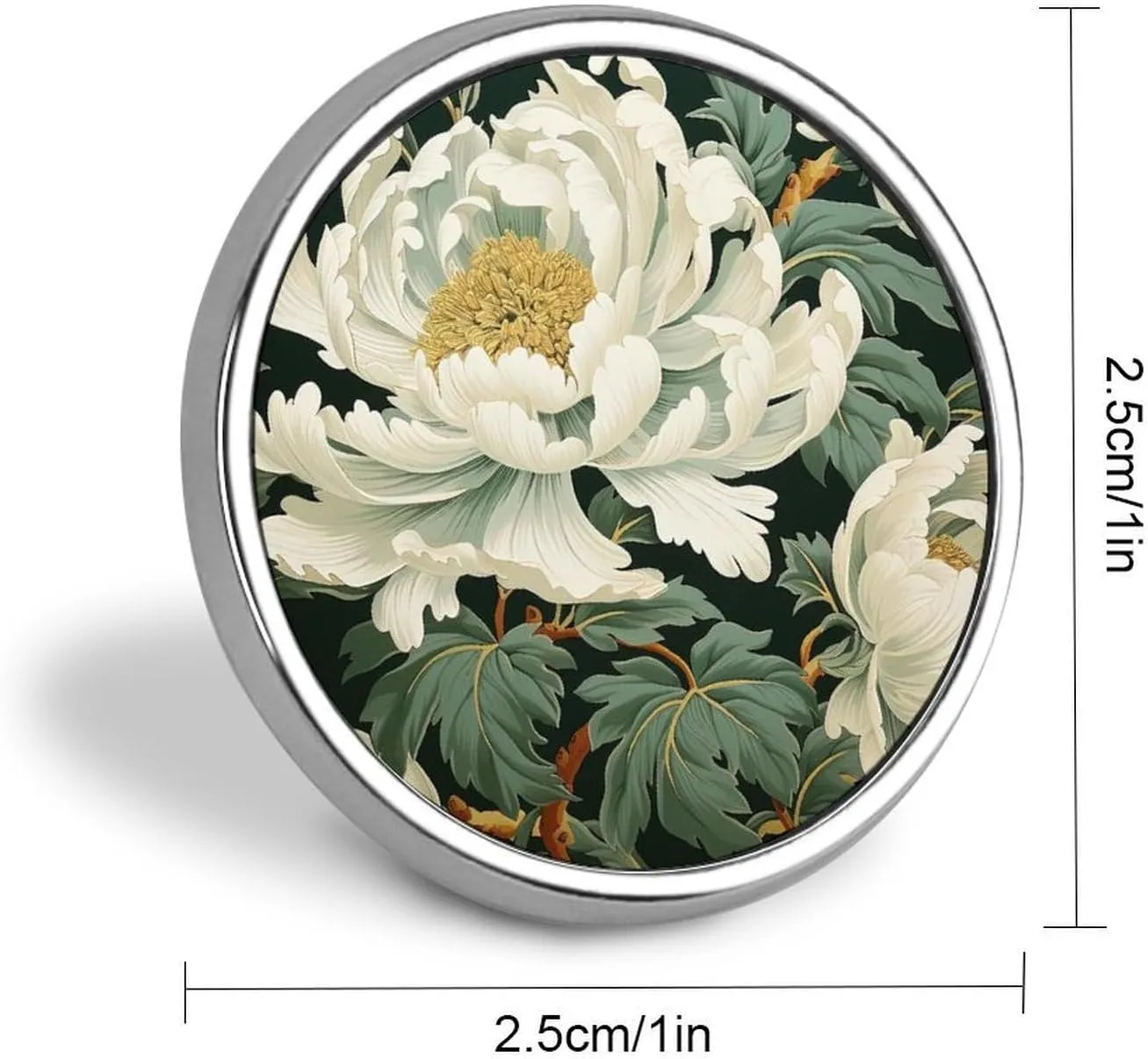 Floral Bright Cheery Pins Sets Oriental Chinese Asian Style Badge Pin Lapel Pin Chinese Style Custom Buttons Elegant Asian Chinese Pins For Women Backpacks Clothing Bags
