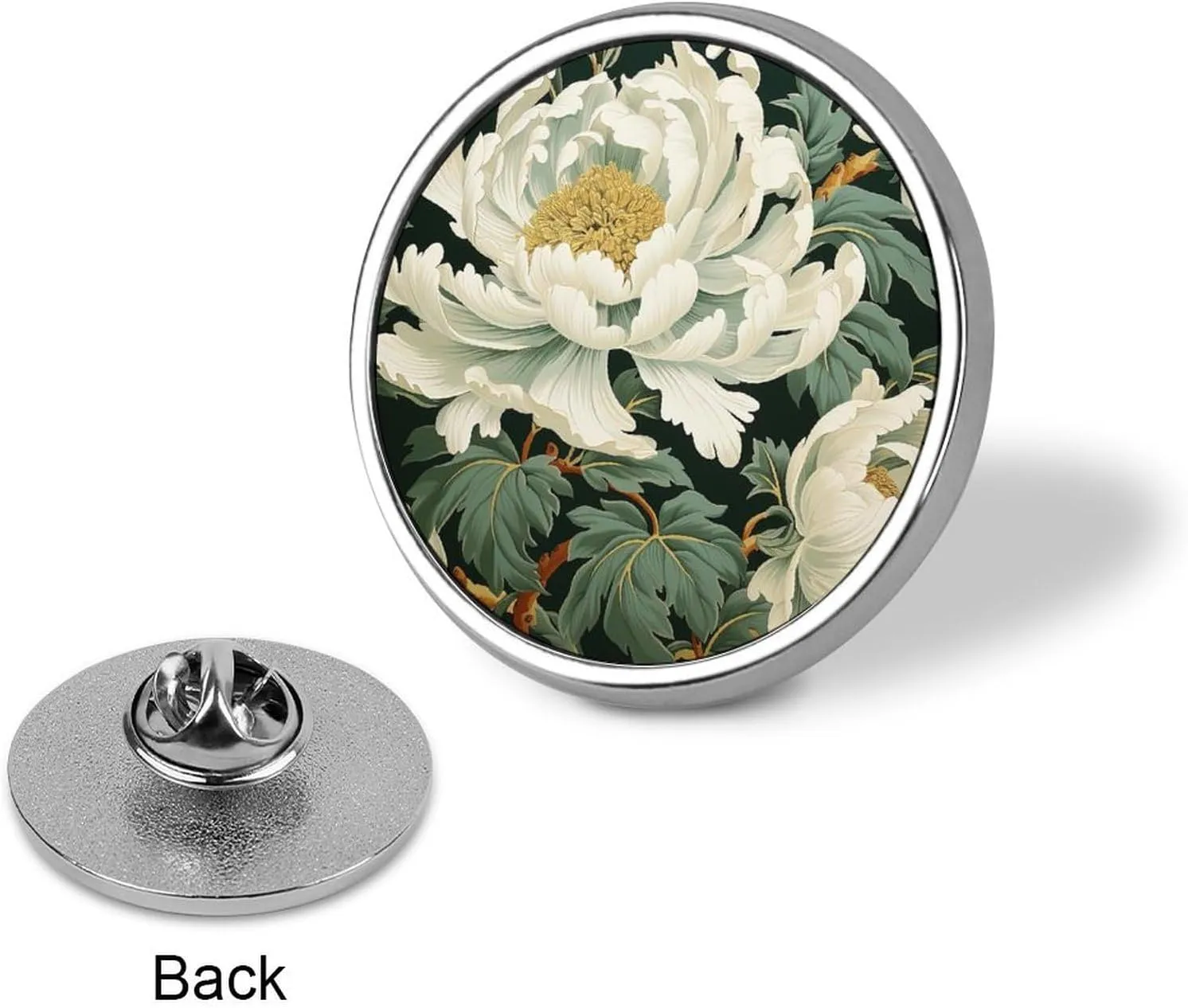 Floral Bright Cheery Pins Sets Oriental Chinese Asian Style Badge Pin Lapel Pin Chinese Style Custom Buttons Elegant Asian Chinese Pins For Women Backpacks Clothing Bags