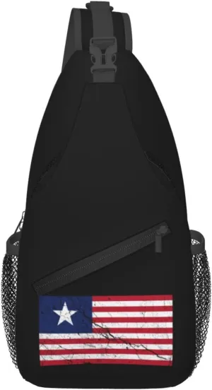 Florida Provisional Texture Effect Crossbody Bags For Women Men Chest Backpack Gym Shoulder Bag Travel Outdoor Sports Casual Crossbody Bags