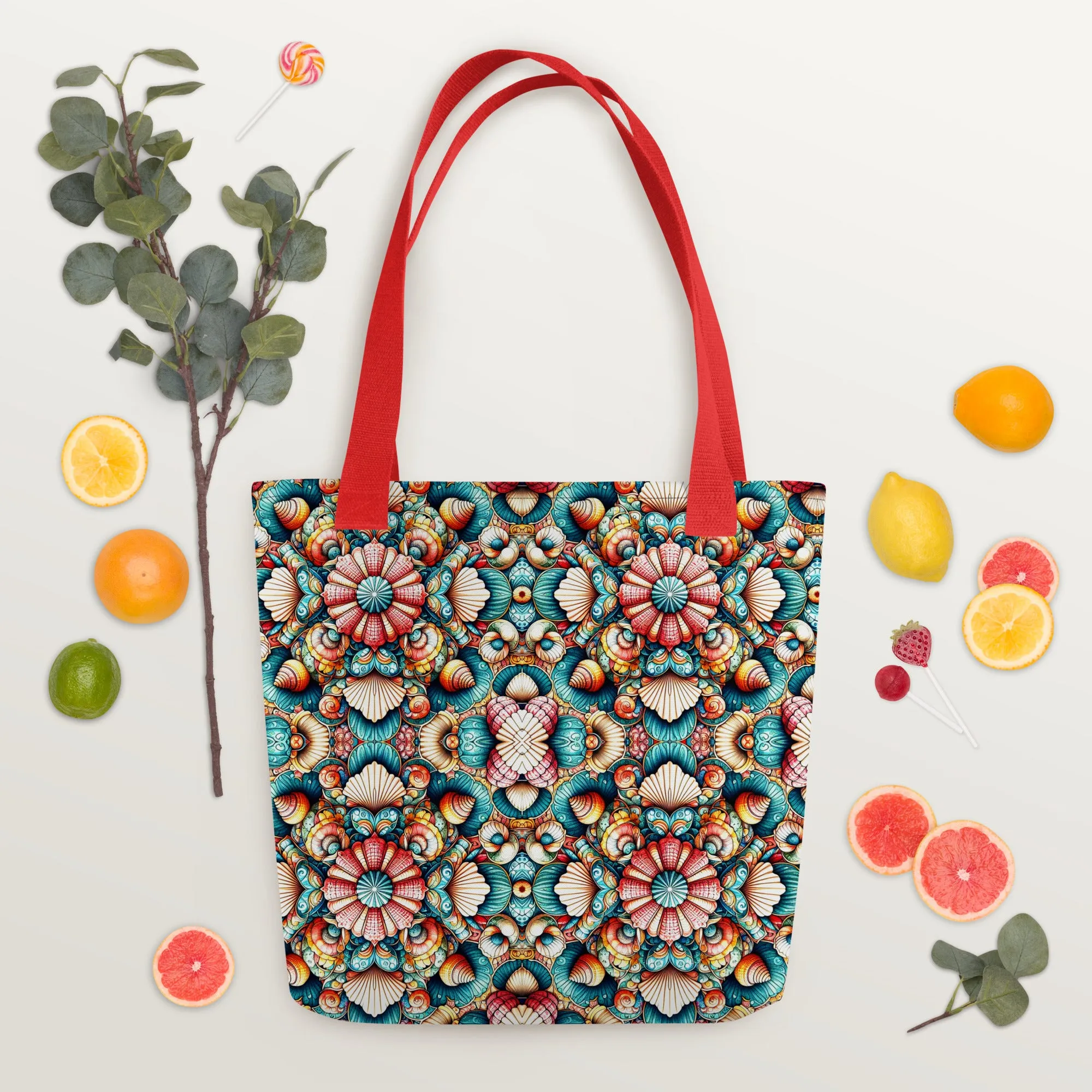 FLORIDA SEA SHELLS Tote Bag - FL Sea Shells Tote Bag
