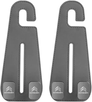 for Citroen Ds7 Ds7 Crossback 2018 2019 2020 Car Seat Hooks,Car Storage Hooks Back Seat Headrest Hanger Backrest Hooks for Bags, Purses, Handbags,D Grey