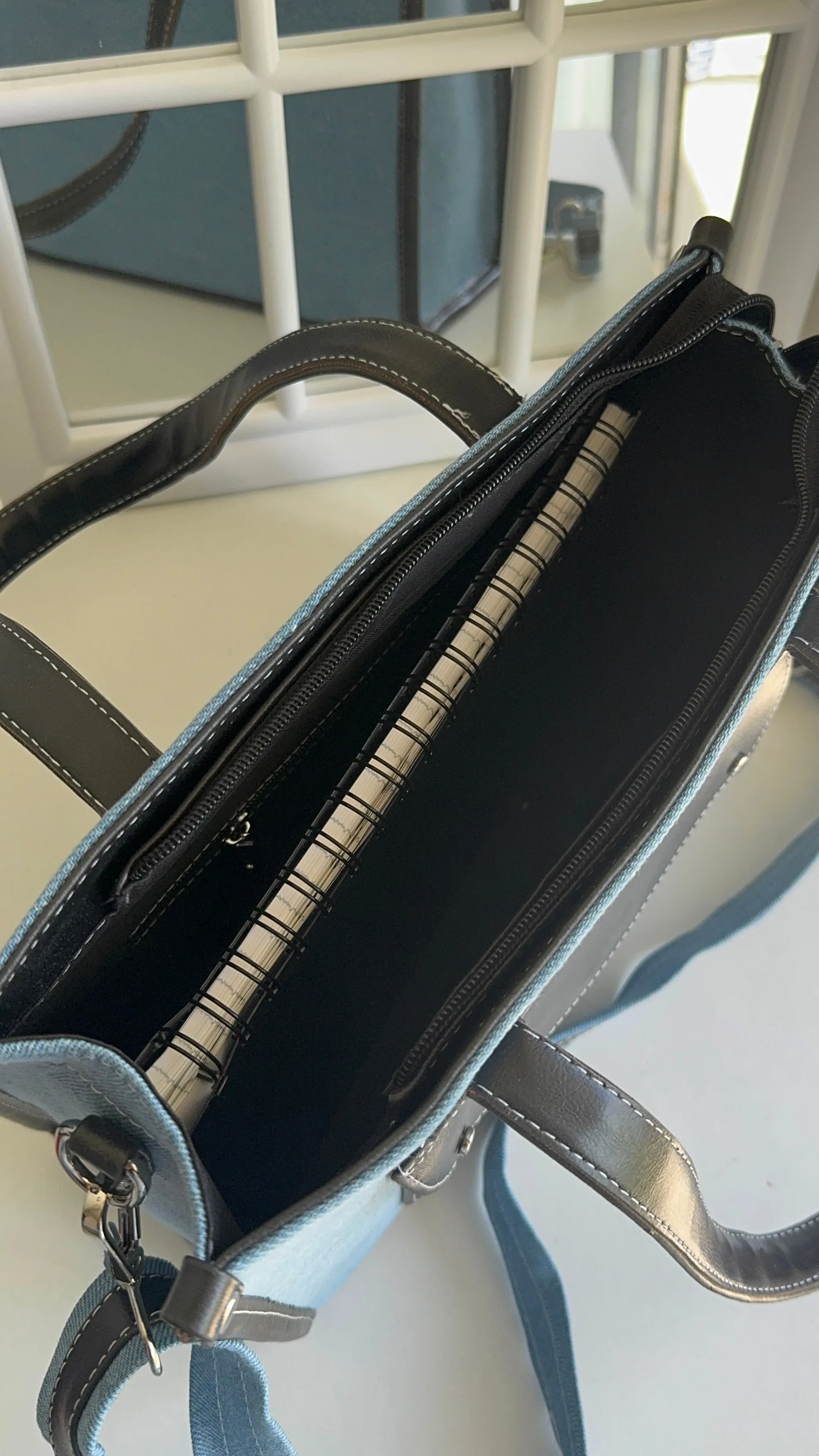 Front pocket denim bag