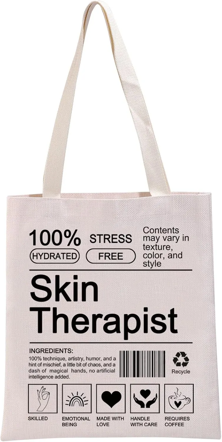 G2TUP Esthetician Gift Tote Bag for Skin Therapist & Cosmetology Gift Lovers