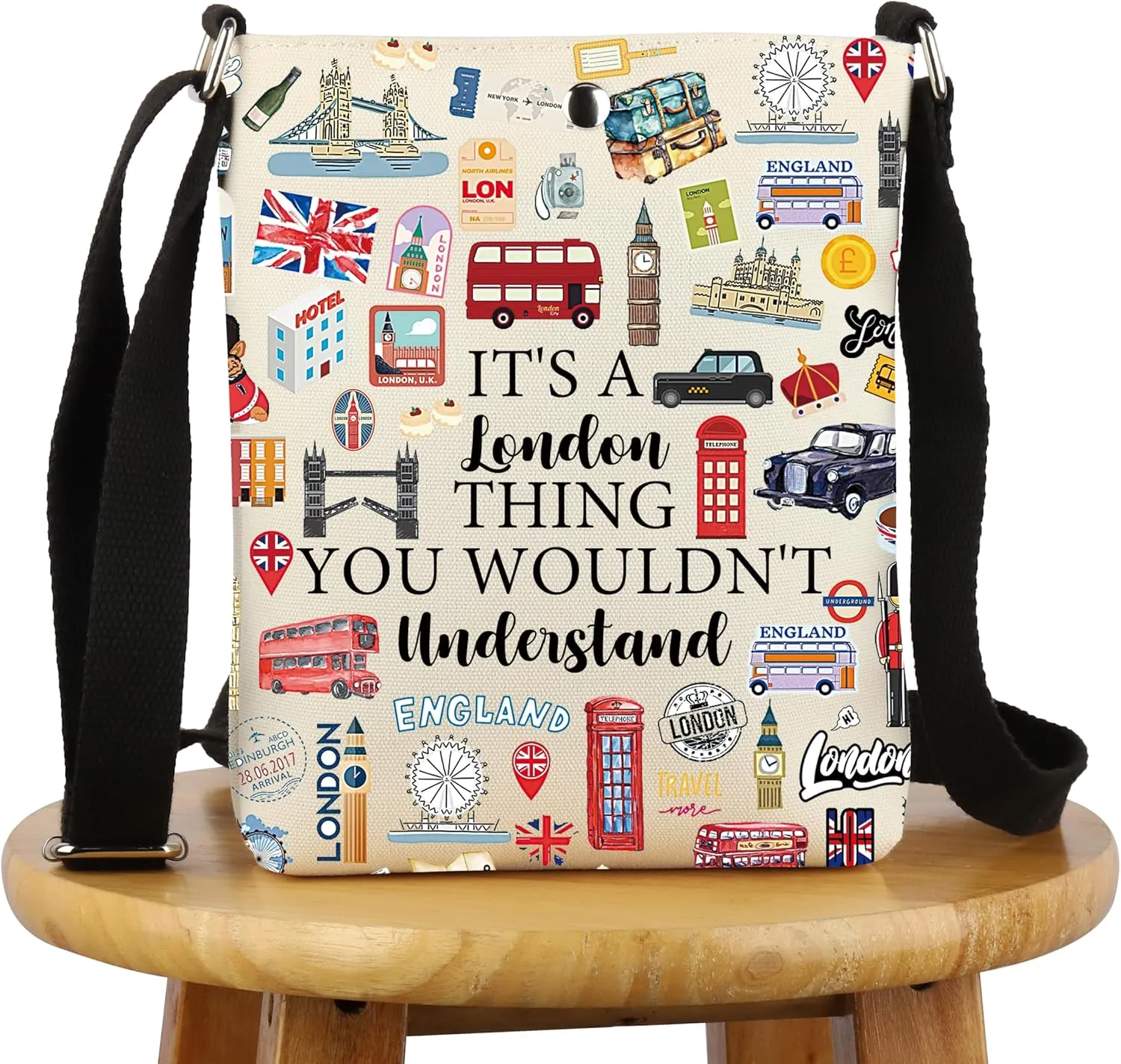 G2TUP London Lover Gift It's A London Thing Crossbody Bag London Culture Travel London Tourism Gift