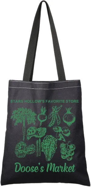 G2TUP TV Serial Inspired Gift Stars Hollow's Favorite Store Tote Bag Family Ethics Drama Fans Handbag TV Show Lover Gift