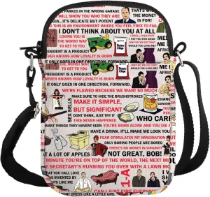 G2TUP TV Show Inspired Gift M Men Quotes Crossbody Bag Period Drama Fans Gift M Men Merch Advertiser Gift Travel Bag