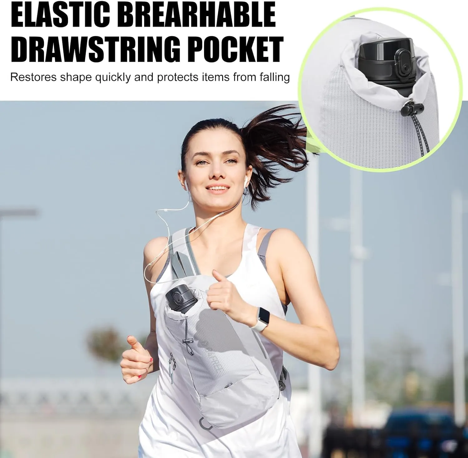 G4Free Sling Bag RFID Blocking Lightweight Crossbody Backpack Chest Shoulder Bag for Travel Sports Running Hiking