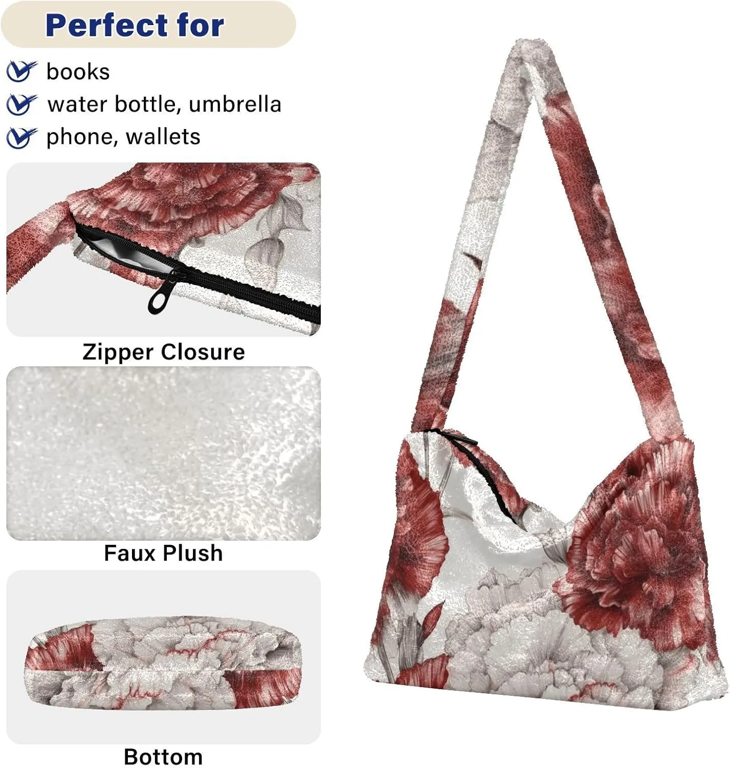 GAIGEO Bee Kind Yellow Honeycomb DIY Women's Shoulder Handbags, Zipper Shoulder Bag, Womens Outdoor Bag