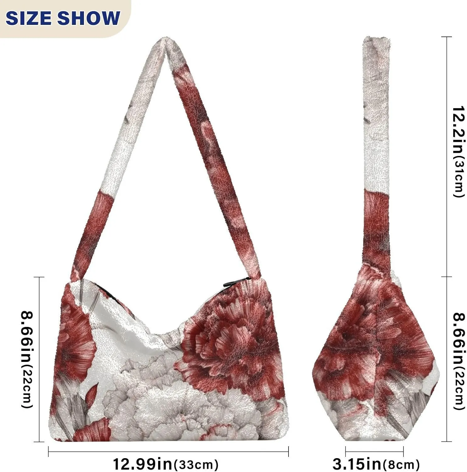 GAIGEO Bee Kind Yellow Honeycomb DIY Women's Shoulder Handbags, Zipper Shoulder Bag, Womens Outdoor Bag