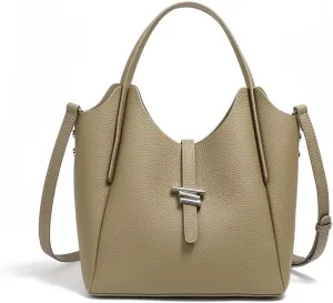 Genuine Leather Purses for Women Tote Handbag Real Soft Shoulder Bag for Work Bag