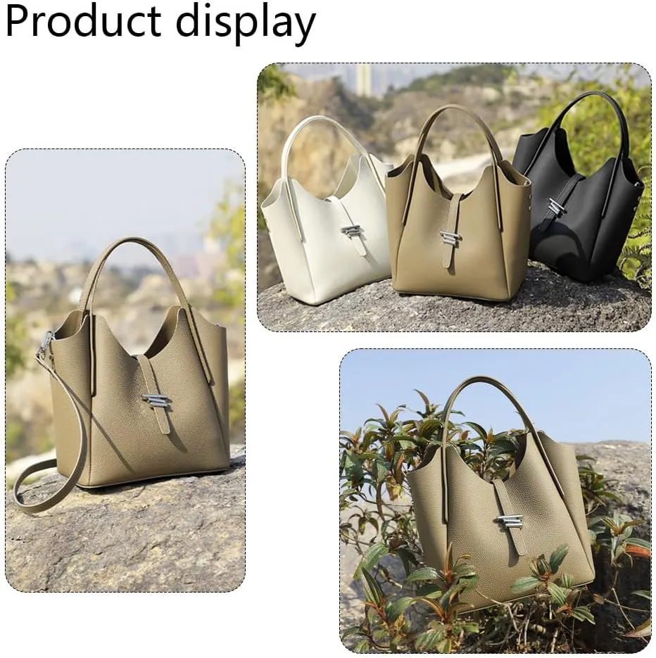 Genuine Leather Purses for Women Tote Handbag Real Soft Shoulder Bag for Work Bag