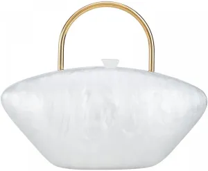 Gets Acrylic Purses and Handbags for Women Shell Shape Shoulder Crossbody Bag with Chain Clutch Purse for Wedding Party