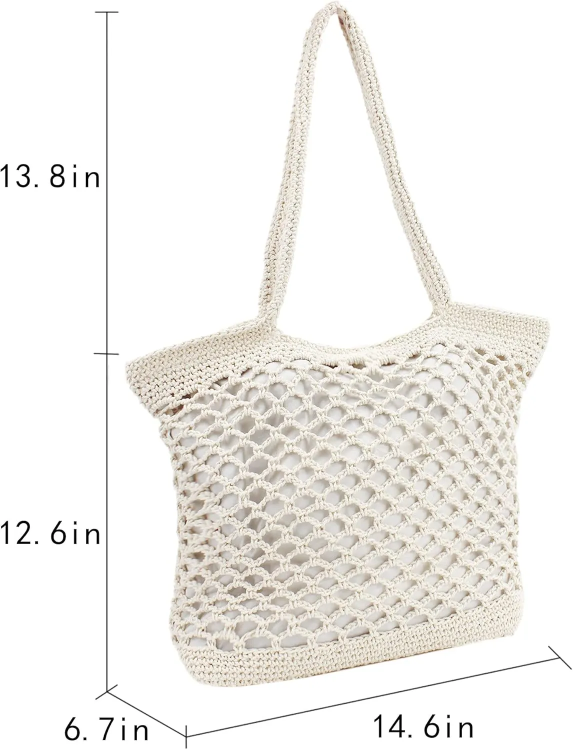 Goclothod Fashion Handbags Women Woven Straw Bag Summer Beach Tote Purse