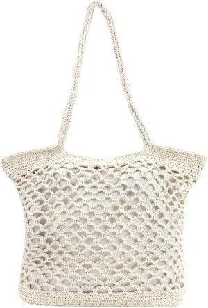 Goclothod Fashion Handbags Women Woven Straw Bag Summer Beach Tote Purse