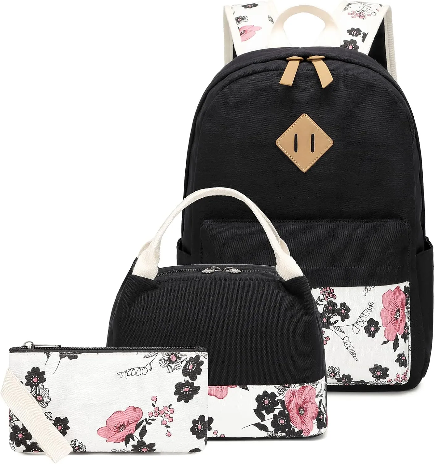 Goodking Teen Girls School Backpack Kids Bookbag Lightweight Travel Laptop Backpack Stylish Casual Daypack