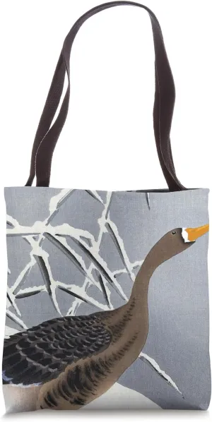 Goose in the Snow by Ohara Koson Japanese Shin-hanga Ukiyo-e Tote Bag