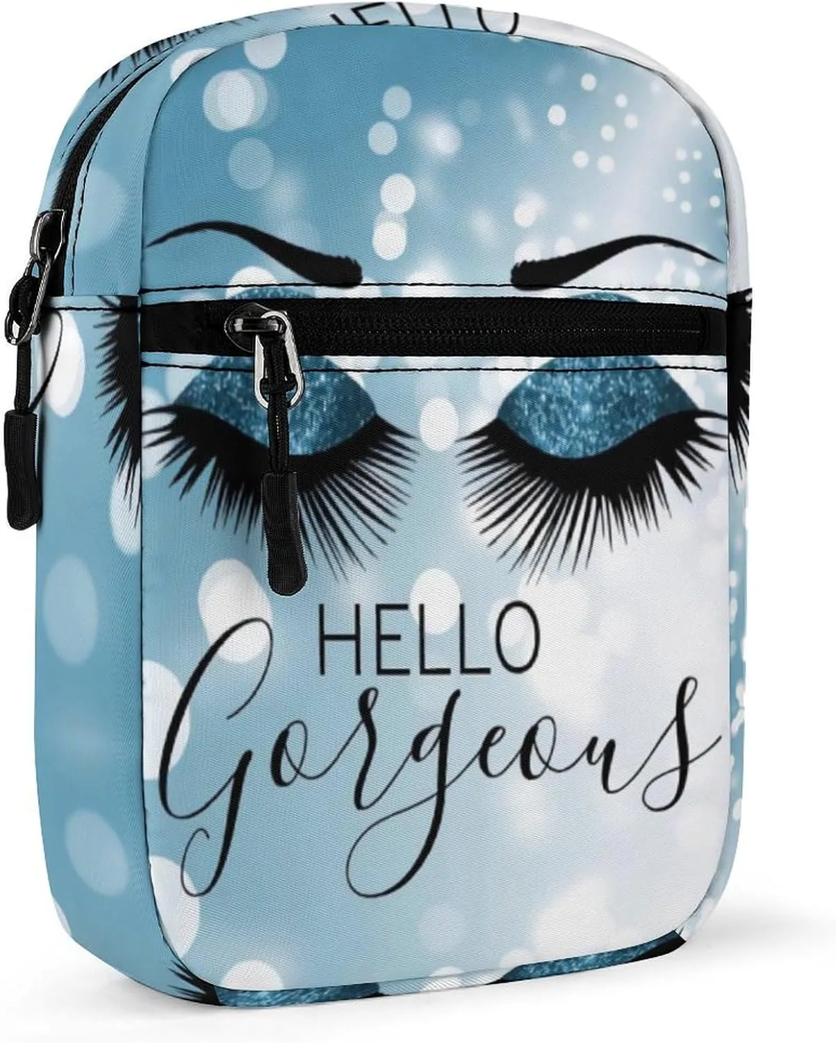 Gorgeous Blue Eyes Crossbody Bag Small Shoulder Bag Waterproof, Lightweight And Convenient