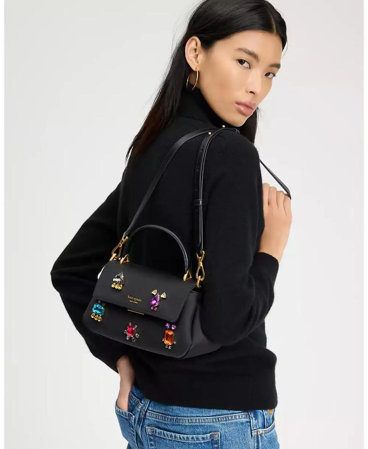 Grace Embellished Small Satchel Bag