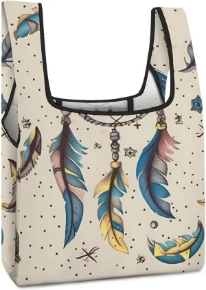 Grocery Bag Reusable Tote Bag Foldable Dog Paw Print Shopping Bag Handbag Washable Shoulder Bag for Travel