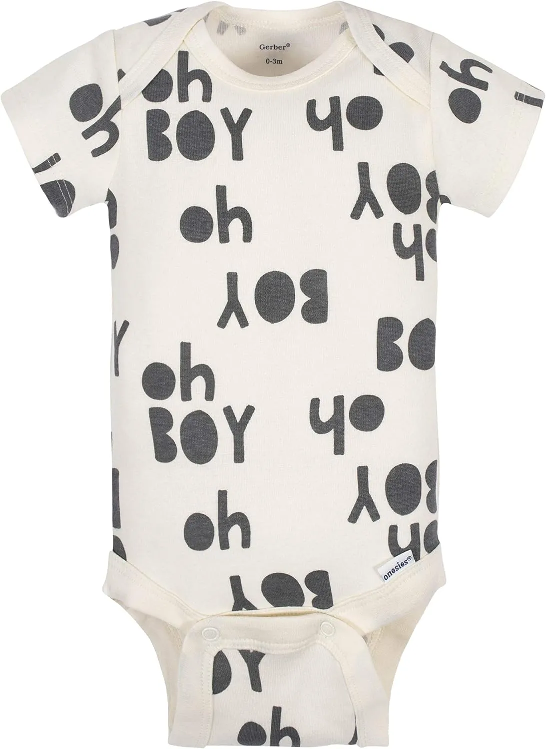 Grow by Gerber baby-boys 5-pack Short-sleeve Onesies Bodysuits