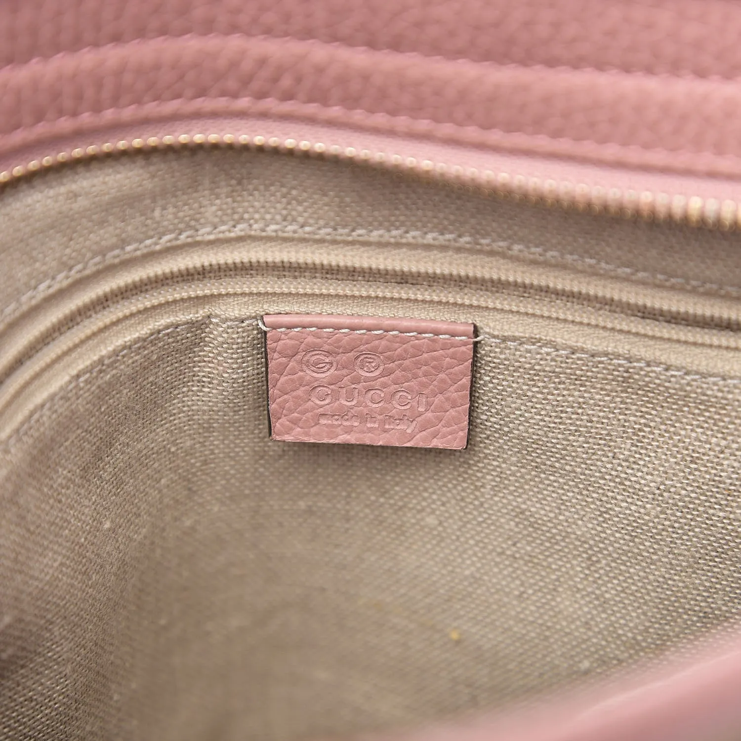 Gucci GG Canvas Small Bree Tote in Soft Pink