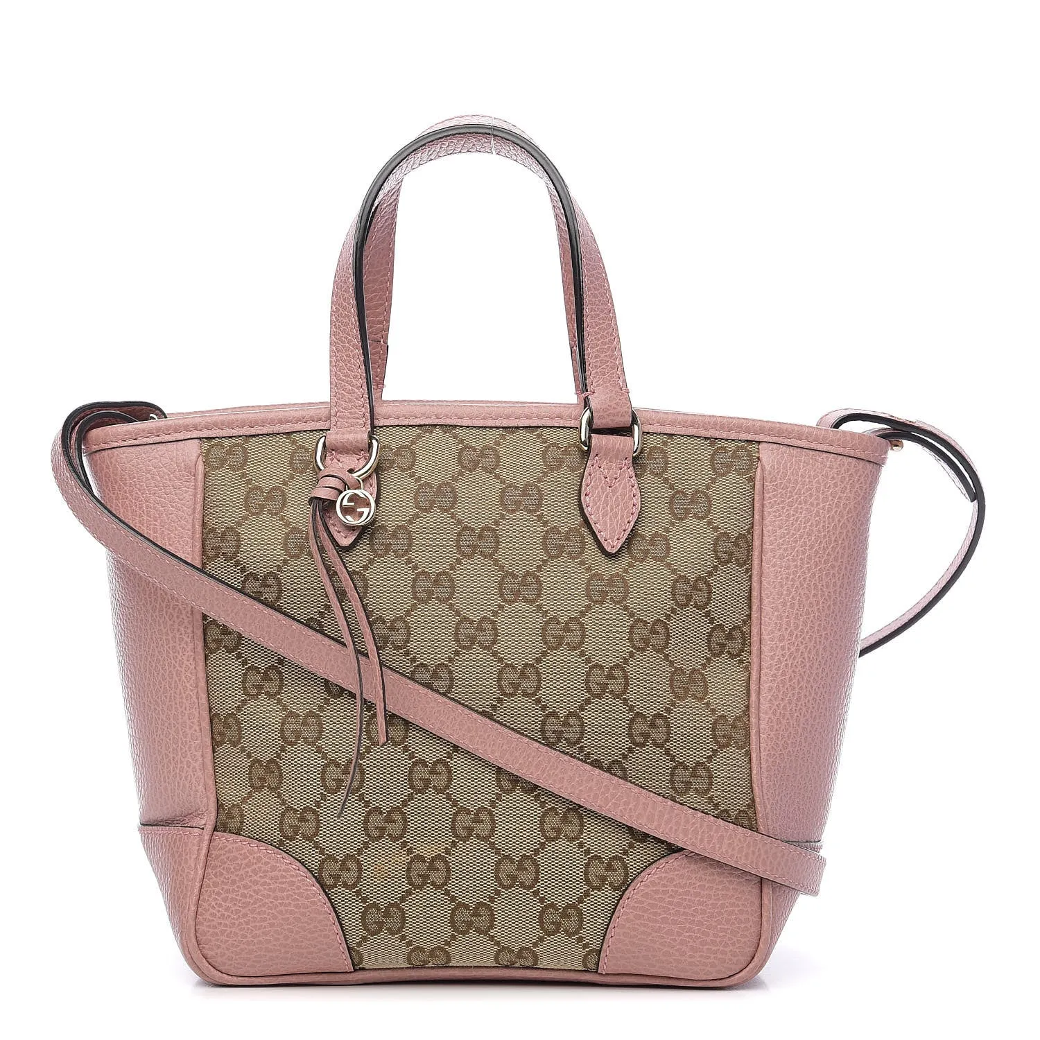 Gucci GG Canvas Small Bree Tote in Soft Pink
