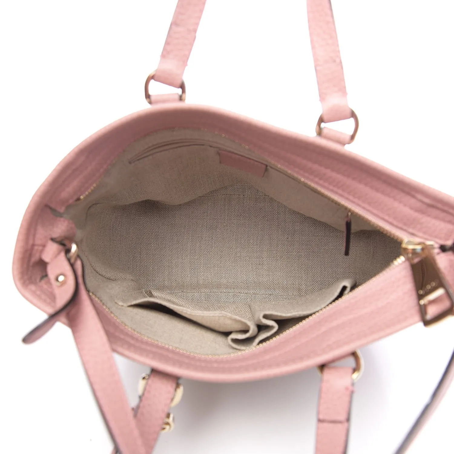 Gucci GG Canvas Small Bree Tote in Soft Pink