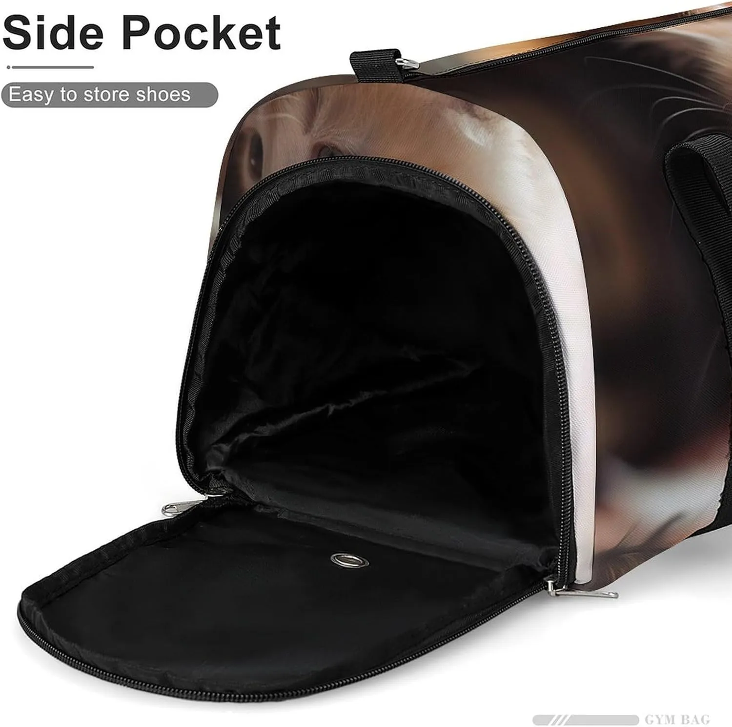 Gym Bag Soft And Cute Cat Duffel Bag for Men Women Travel Overnight Bag with Shoe Compartment Workout Bags