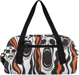 Halloween Scary Kids Duffle Bag Boys Girls Small Sport Dance Gym Bag for Overnight Travel Weekender Carry On