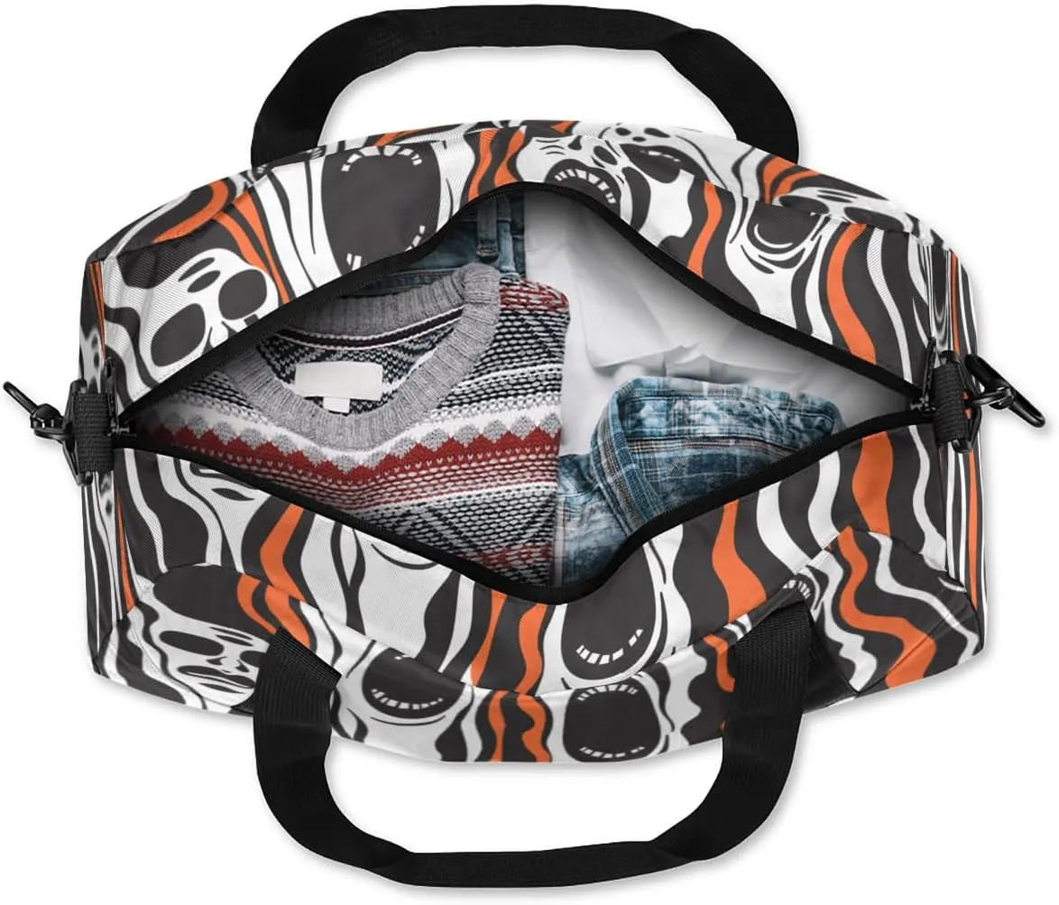 Halloween Scary Kids Duffle Bag Boys Girls Small Sport Dance Gym Bag for Overnight Travel Weekender Carry On