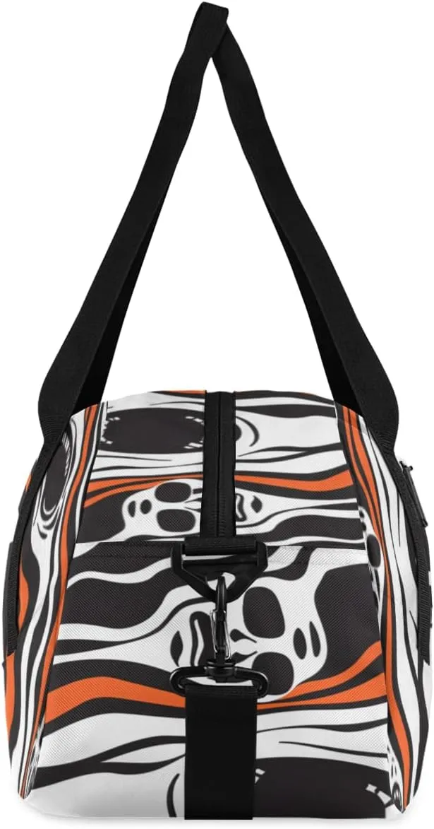 Halloween Scary Kids Duffle Bag Boys Girls Small Sport Dance Gym Bag for Overnight Travel Weekender Carry On