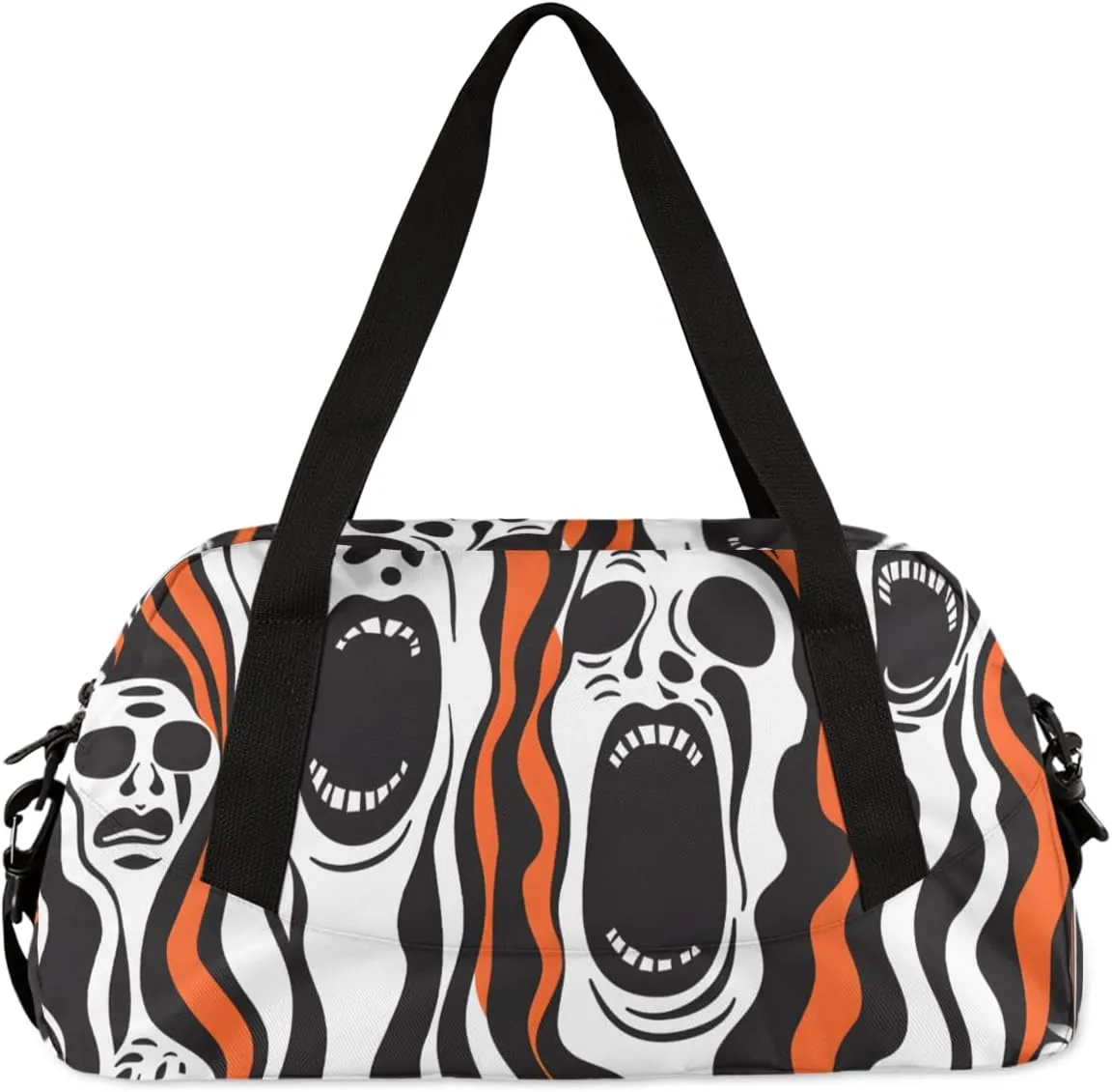 Halloween Scary Kids Duffle Bag Boys Girls Small Sport Dance Gym Bag for Overnight Travel Weekender Carry On