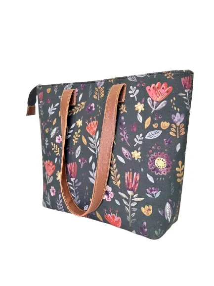 Hand Painted Office Tote