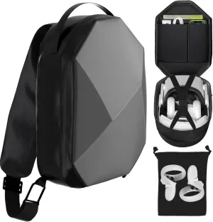 Hard Carrying Case for Meta Quest 3 Oculus Quest 2, Compatible with BOBOVR Elite Battery Head Strap and VR Gaming Accessories, Suitable for Travel and Home Storage