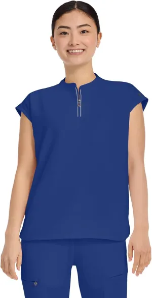 Healing Hands Women Medical Scrub Top Sandy Top with 2 Pockets, Moisture Wicking, 360° Stretch and Recycled Fiber - 2286