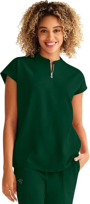 Healing Hands Women Medical Scrub Top Sandy Top with 2 Pockets, Moisture Wicking, 360° Stretch and Recycled Fiber - 2286