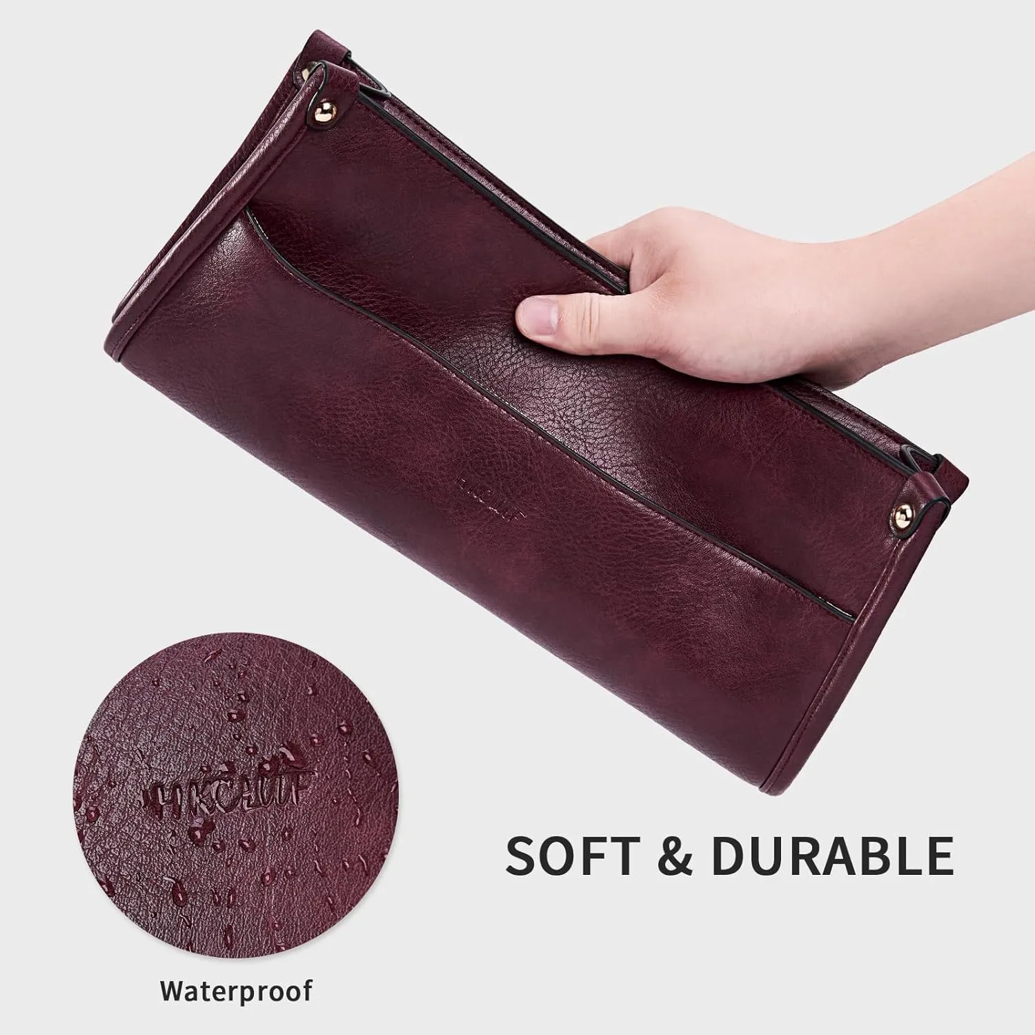 HKCLUF Vegan Leather Crossbody Bags Purse for Women Trendy Tassel Hobo Handbag Women With 2PCS Adjustable Guitar Strap
