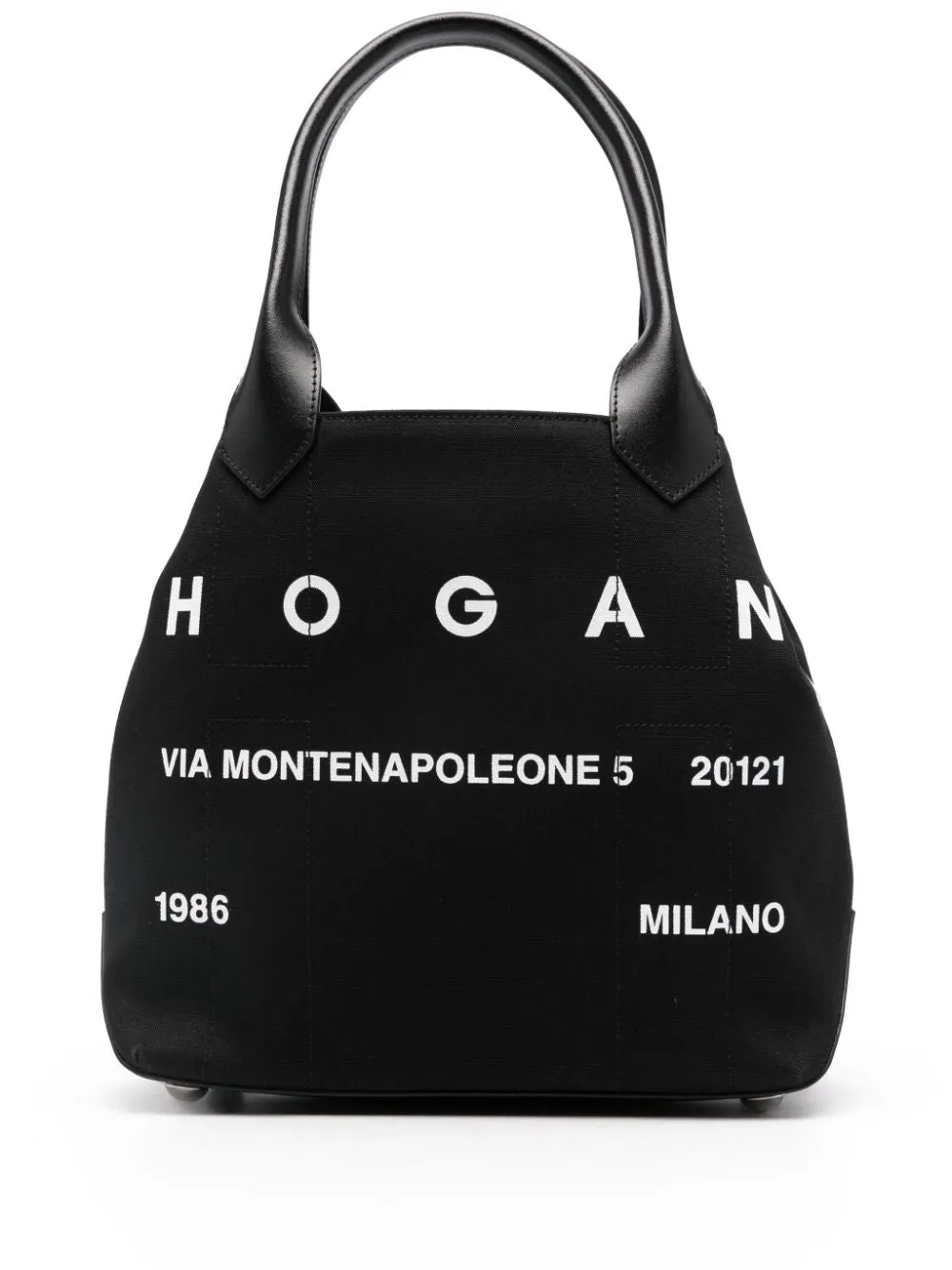 Hogan Pre Script Canvas Medium Tote Bag