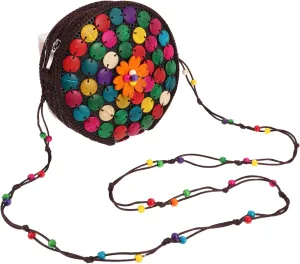 Homoyoyo Unique Coconut Shell Coin Purse: For Women - Handmade Crossbody Phone Bag - Colorful And Durable Wallet - For Everyday Use