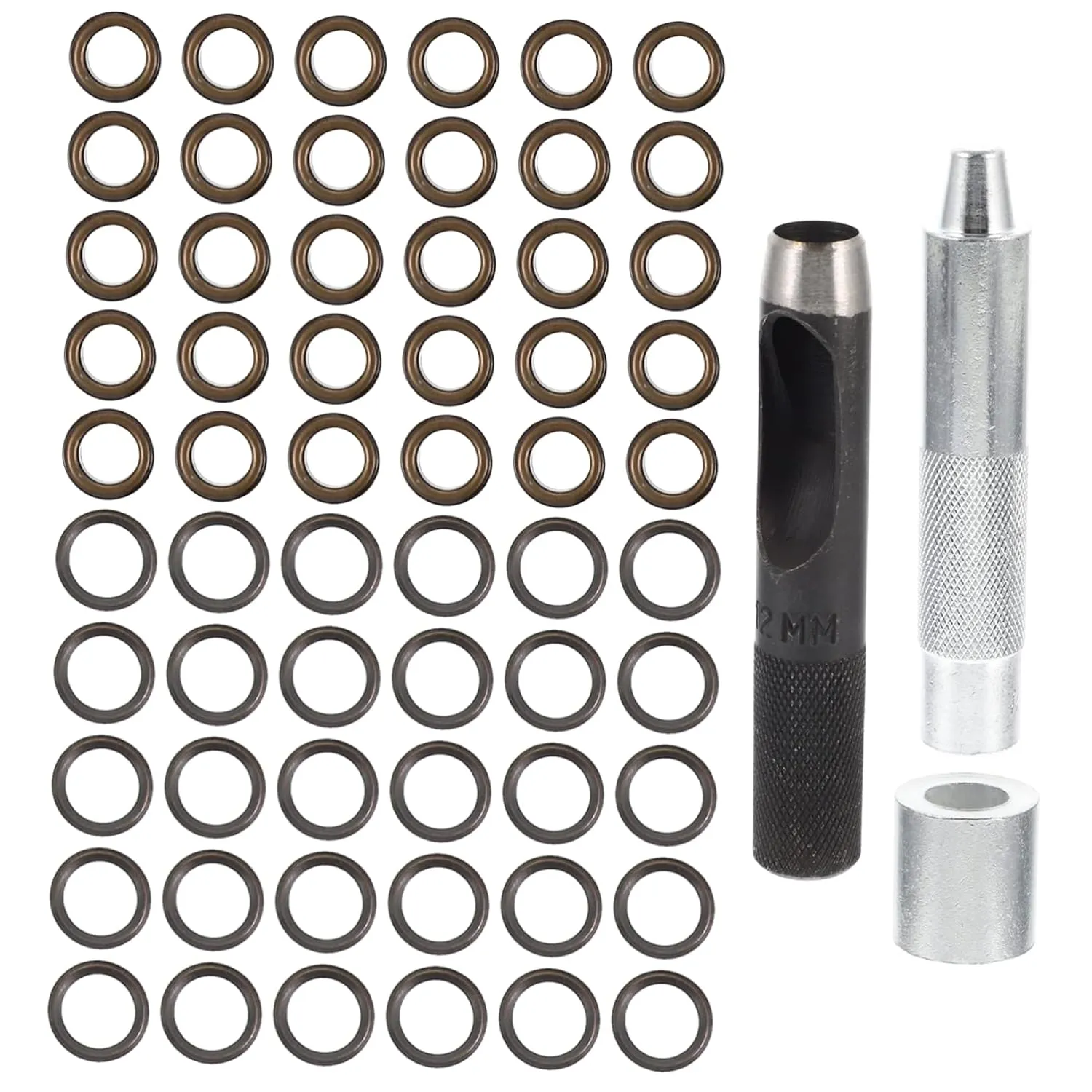 HOMSFOU Grommet Tool Kit of Copper Eyelets with Installation Tools for Bags Shoes Clothes and DIY Crafts Durable and Easy to Install Grommets and Eyelet Supplies