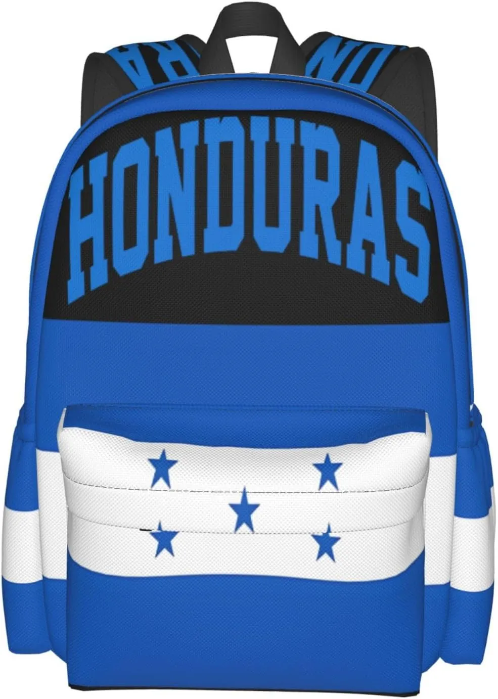 Honduran Flag Large Travel Backpack Casual Backpacks Laptop Daypack Working Rucksack Lightweight Back Pack Sports Bag with Adjustable Shoulder Strap