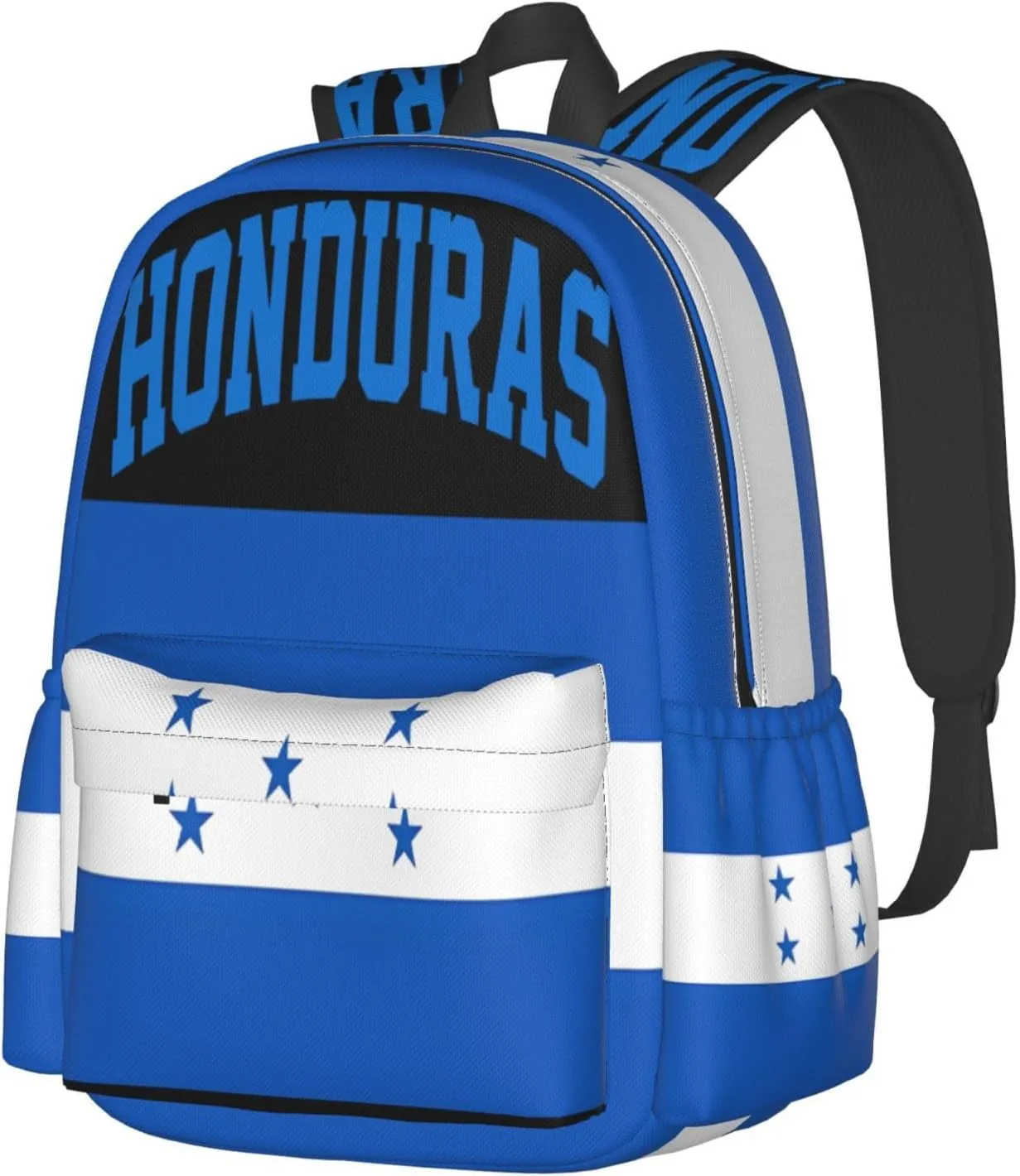 Honduran Flag Large Travel Backpack Casual Backpacks Laptop Daypack Working Rucksack Lightweight Back Pack Sports Bag with Adjustable Shoulder Strap