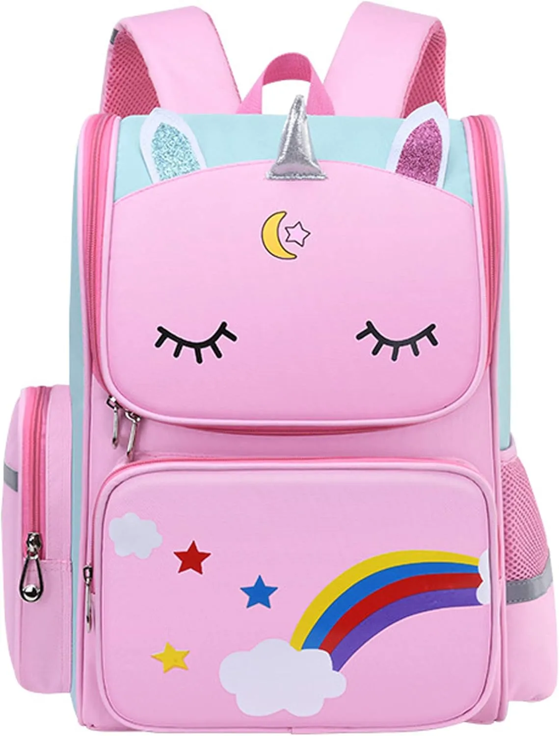 HT HONOR . TRUST Kids Backpack for Girls 5-8 Kindergarten Elementary Girls Backpacks for School Travel Pink Bookbag Mochilas Escolares Para Niñas Book Bag for Kids 5 6 7 8
