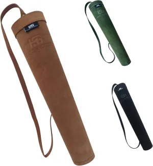 Hunt & Seek Cow Suede Leather 17-inches Back/Shoulder Arrow Quiver for Archery Hunting