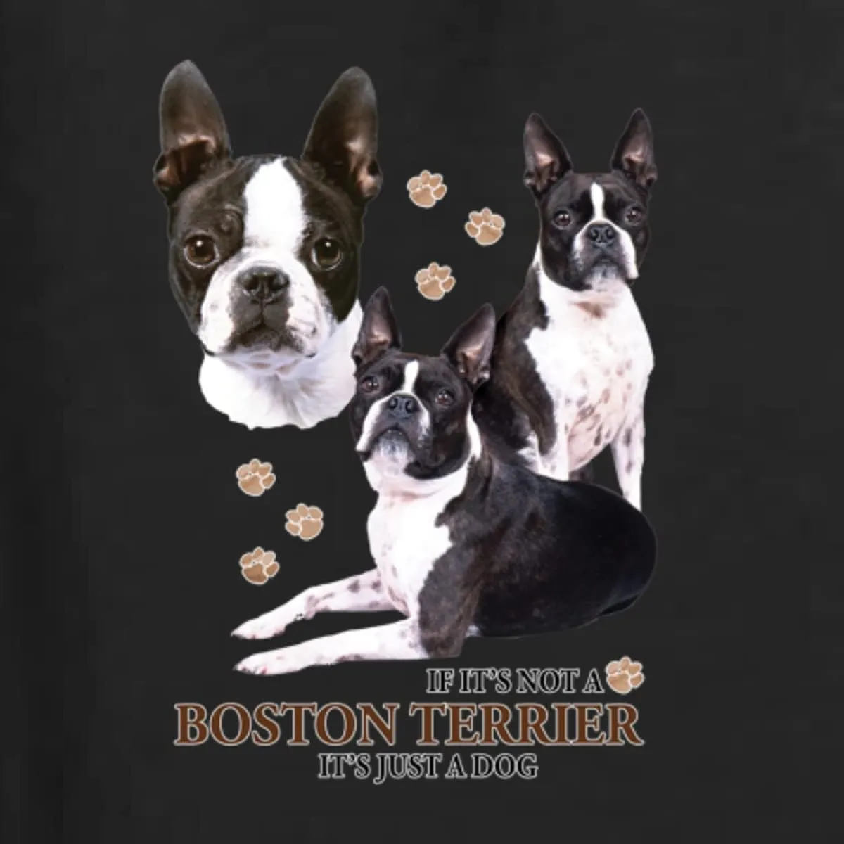 If It's Not a Boston Terrier It's Just a Dog Gift Dog Lover Womens Junior Fit V-Neck Tee