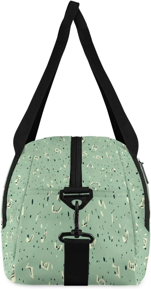 Irregular Note Kids Duffle Bag Boys Girls Small Sport Dance Gym Bag for Overnight Travel Weekender Carry On